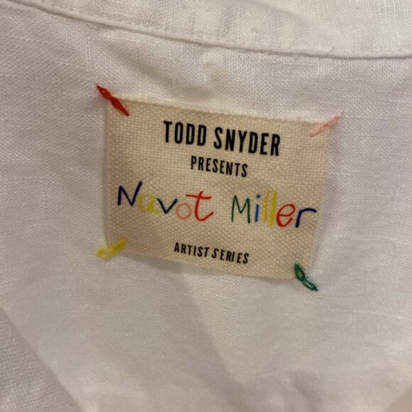 Todd Snyder Navot Miller 100% Linen S/S button up shirt Sz XL. - Picture 3 of 6